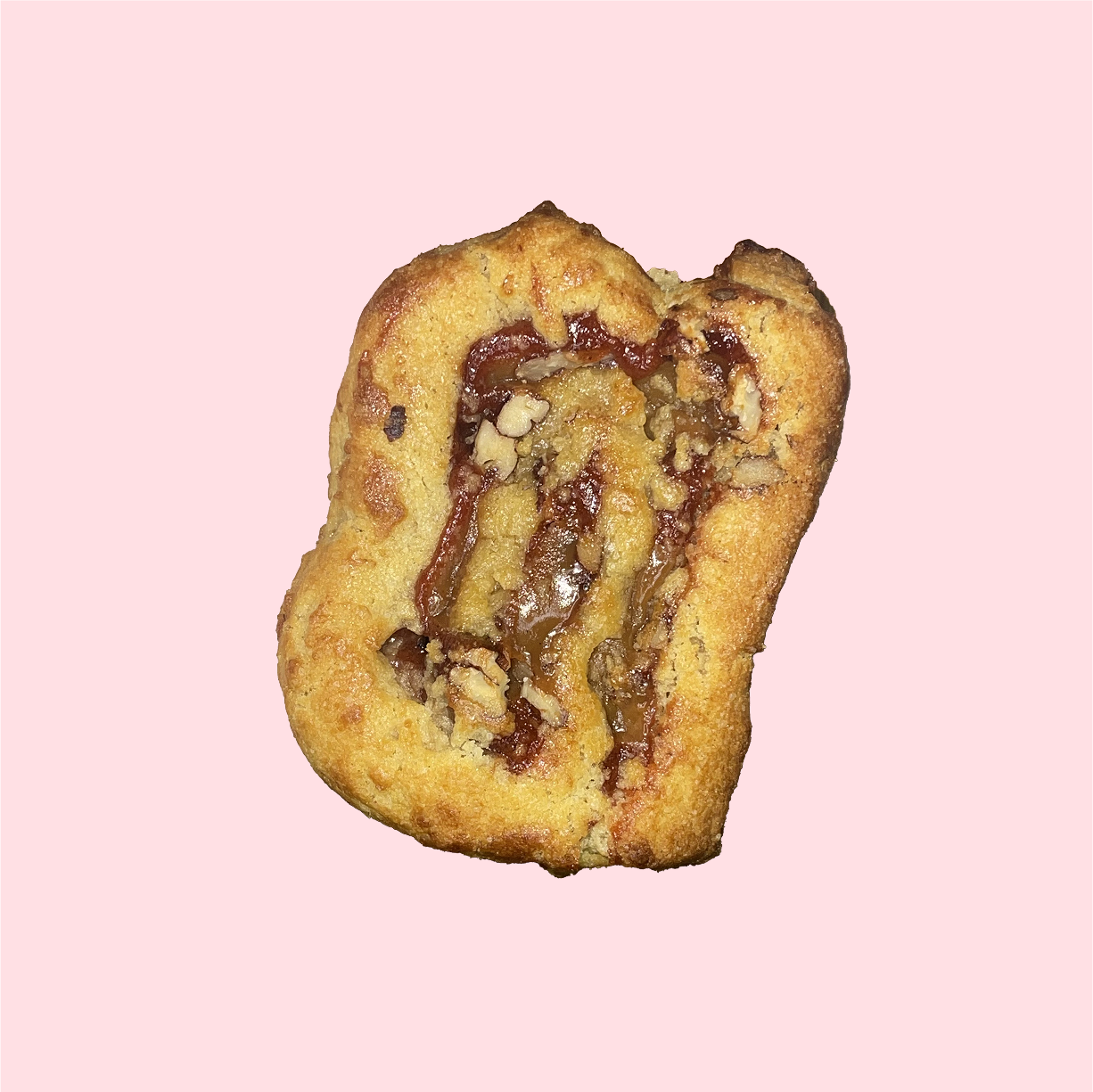 Guava, Pecan, Dulce  de Leche Cookie Roll